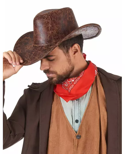 Cowboy hoed nep leer voor volwassenen, image 2