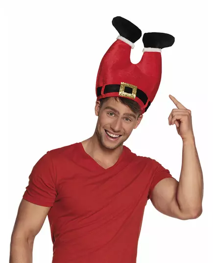 Kerstman broek hoed voor volwassenen, image 2