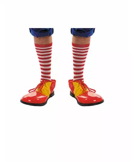 Rood met wit gestreepte kousen voor volwassenen, image 2