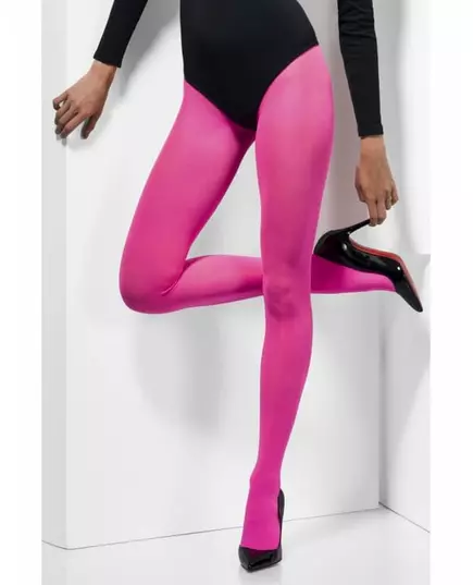 Ondoorzichtige roze panty voor volwassenen, image 2