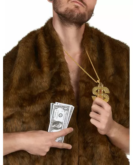 Collier Dollar en métal Adulte, image 2