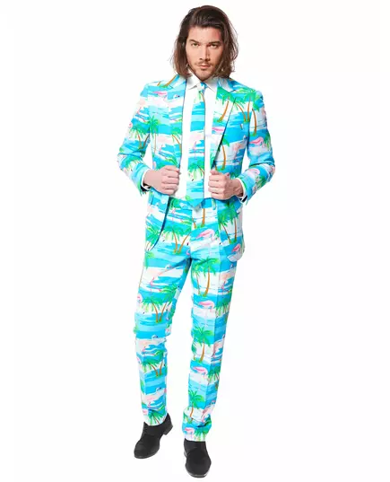 Mr. Flamingo Opposuits™ kostuum voor heren, Maat: Small/Medium (EU 48), image 2