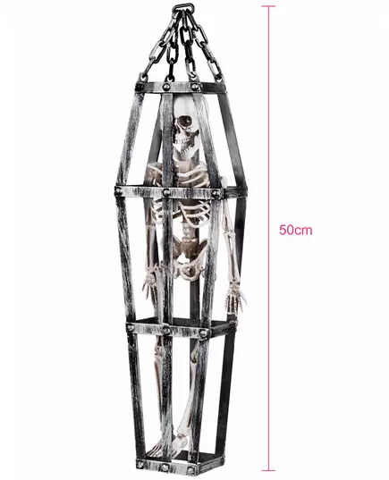 Skelet in kooi hangdecoratie, image 2