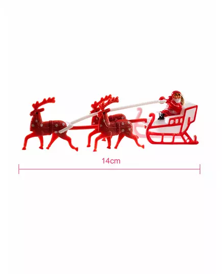 Kerstman op slee taartdecoratie, image 2