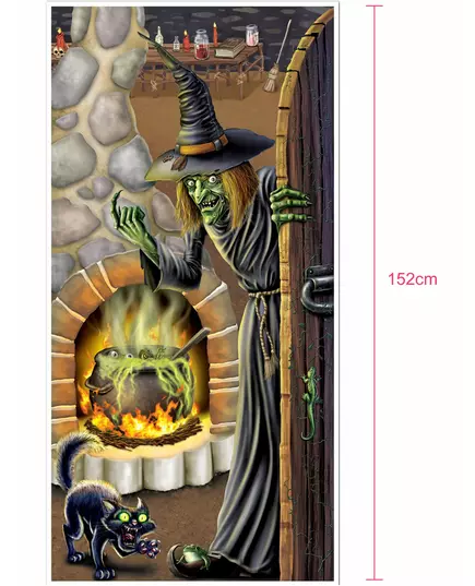 Décoration de porte maison sorcière 76,2 x 152 cm, image 2
