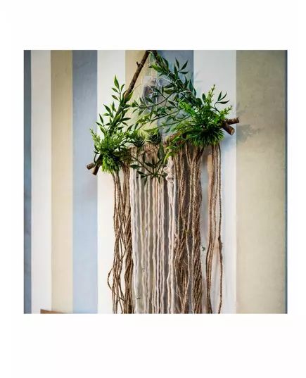 Planten en jute lichtdecoratie 80 x 37 cm, image 2
