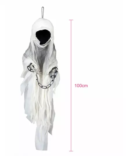 Reaper skelet met ketting decoratie, image 2