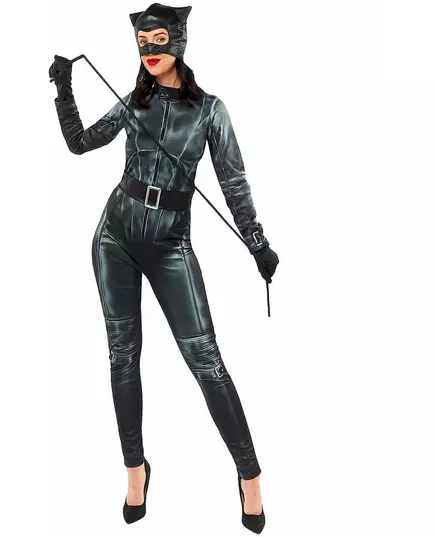 Klassiek Catwoman™ dameskostuum, Maat: X-Large