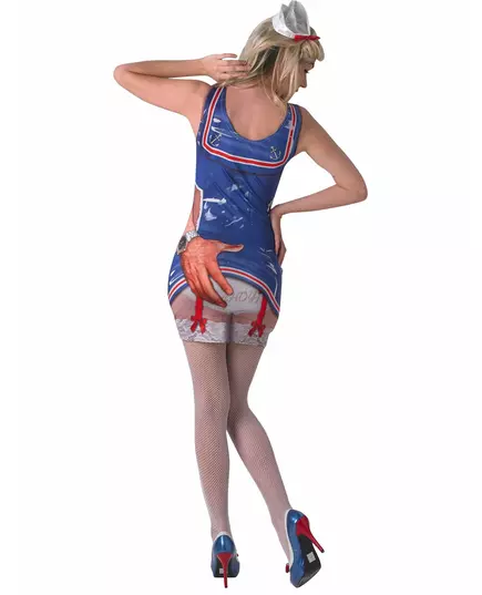 Sexy matrozen kostuum met print voor dames, image 2
