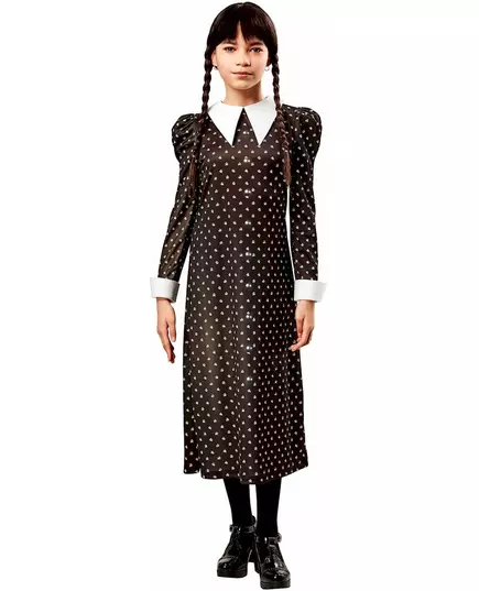 Déguisement classique Mercredi Addams™ enfant, Taille: 9–10 ans (134 à 140 cm)