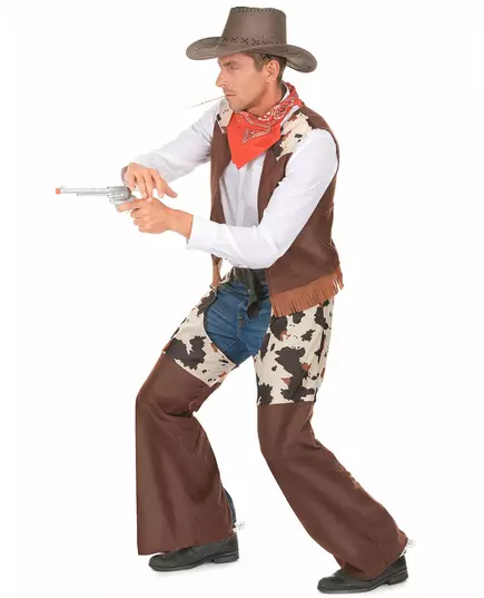 Cowboy kostuum klassiek voor heren, Maat: X-Large, image 2