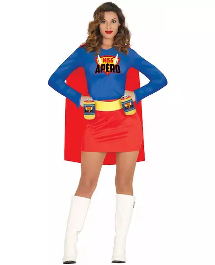 Déguisement Miss Apéro femme, Taille: Large (42–44)