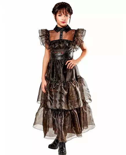 Déguisement robe de bal Mercredi Addams™ enfant, Taille: 14–16 ans (158 à 170 cm)
