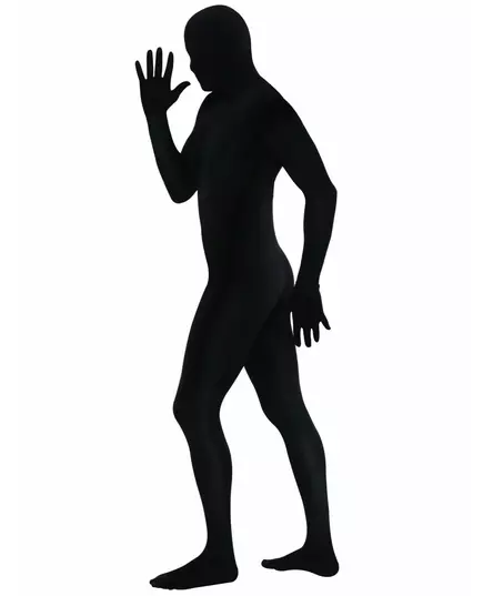 Déguisement seconde peau noir adulte, image 2
