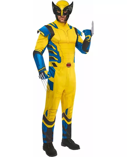 Wolverine kostuum voor volwassenen geel, Maat: Medium