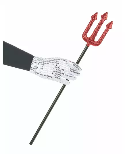 Fourche diable brillante en plastique Halloween, image 2