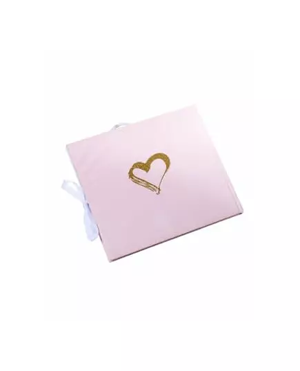Gastenboek Mlle wordt Madame roze, wit en goud 22 x 19 cm, image 2