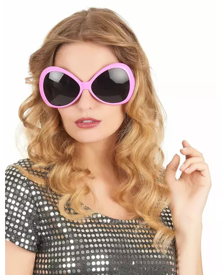 Lunettes disco adulte rose, image 2