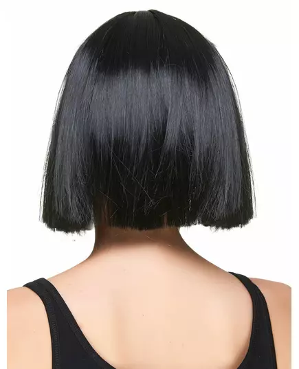 Perruque carré noire à frange femme, image 2