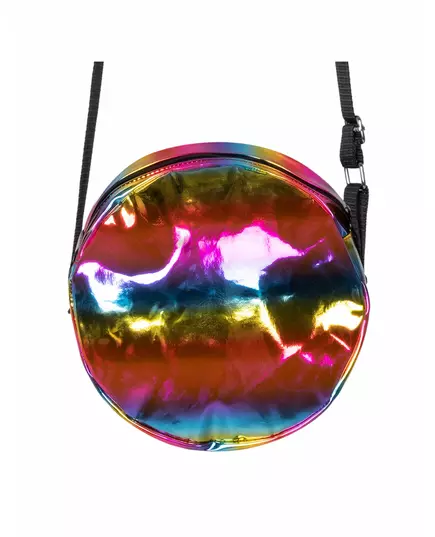 Sac à bandoulière rond holographique arc-en-ciel, image 2