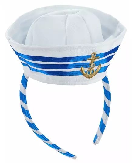 Serre-tête mini chapeau marin adulte, image 2