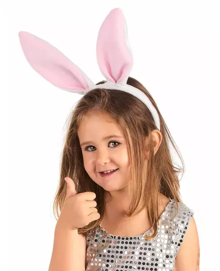 Serre-tête oreilles roses de lapin enfant, image 2
