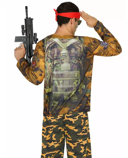 Militair fopshirt voor volwassenen, image 2