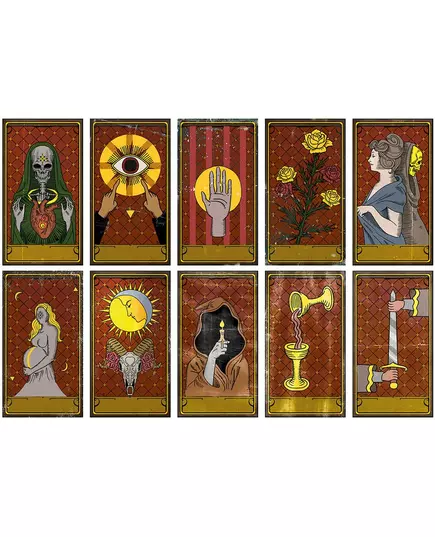 10 Cartes vaudou 11 x 20 cm, image 2