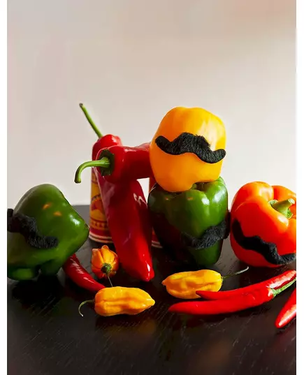 5 moustaches adhésives, image 2