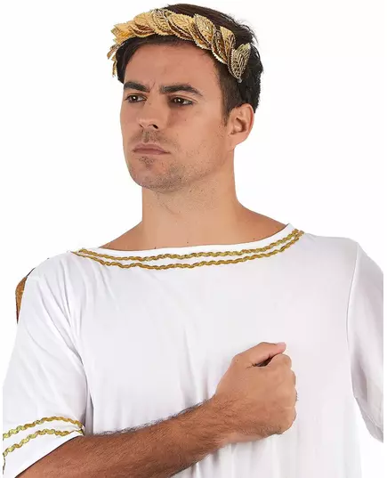 Goudkleurige Caesar lauwerkrans voor volwassenen, image 2