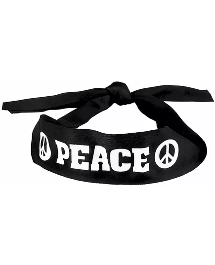 Bandeau noir Peace adulte, image 2