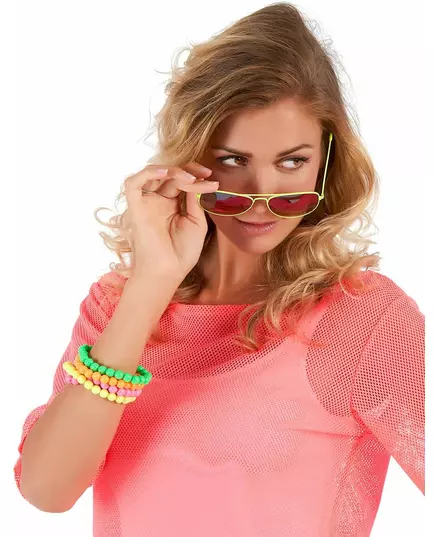 Bracelets lot de 4 multicolores adulte, image 2