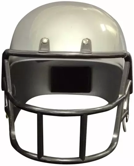 Grijs Amerikaanse voetbalspeler helm voor kinderen, image 2