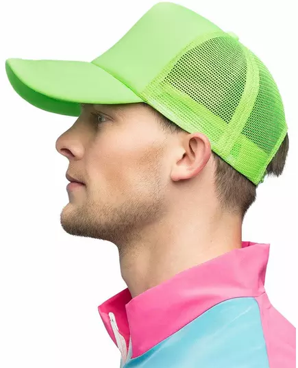 Casquette vert fluo adulte, image 2
