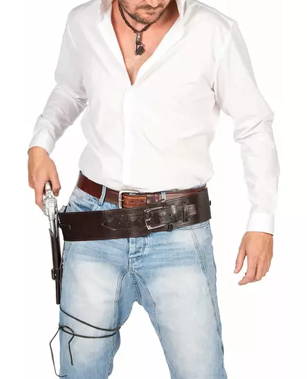 Westernriem met holster voor bandiet (volwassenen), image 2