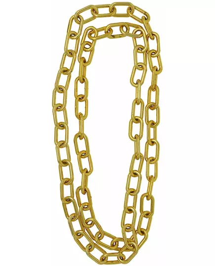 Grote gouden gaasketting 84 cm volwassene, image 2