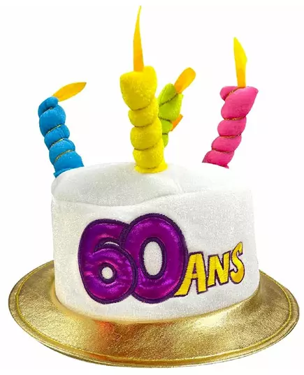 Verjaardagshoed voor volwassenen leeftijd 60, image 2