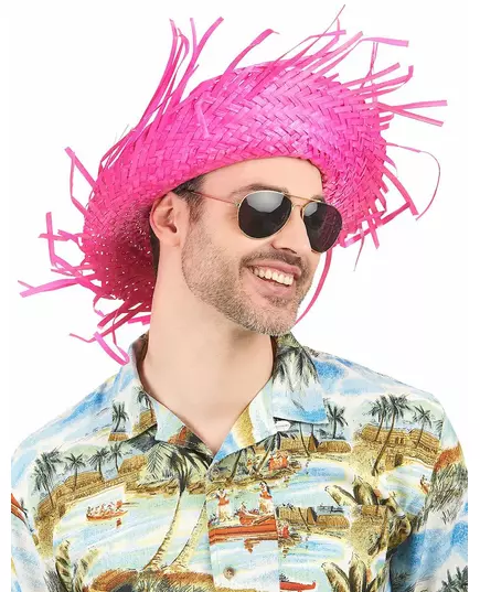 Roze Hawaii hoed voor volwassenen, image 2