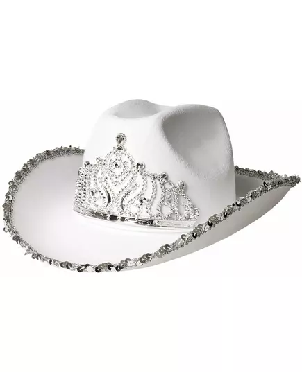 Chapeau princesse cowboy blanc femme, image 2