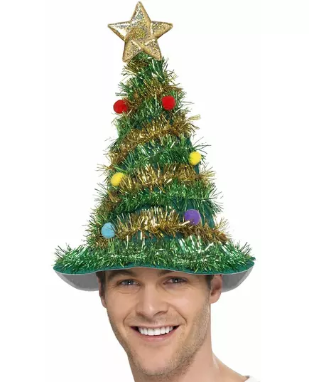 Versierde Kerstboom hoed voor volwassenen, image 2