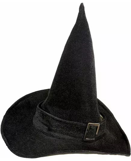 Chapeau sorcière velours halloween adulte, image 2