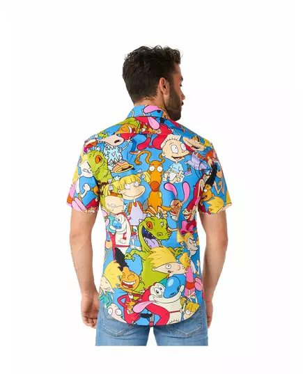 90's Nickelodeon™ tekenfilm overhemd Opposuits voor volwassenen, Maat: X-Small (EU 34), image 2