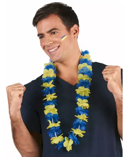 Collier Hawaï supporter Suède adulte, image 2