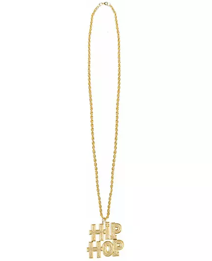 Goudkleurige hip hop ketting voor volwassenen, image 2