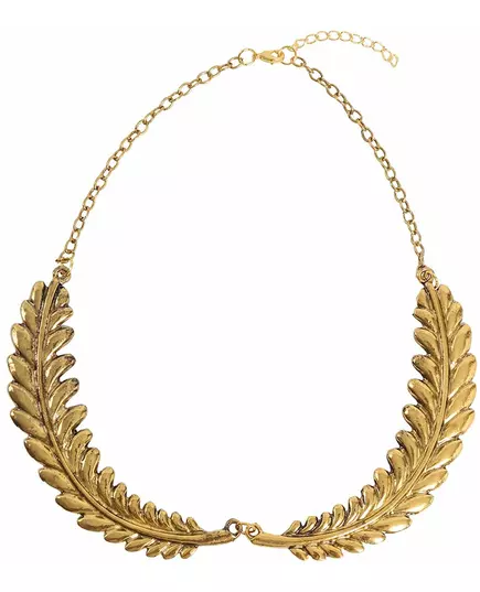 Goudkleurige laurierkrans halsketting voor volwassenen, image 2