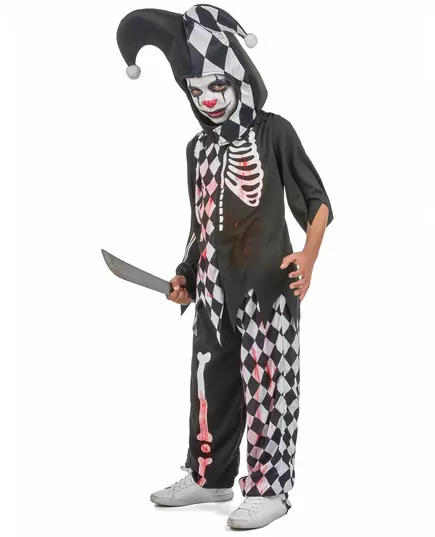 Duistere bloederige harlekijn outfit voor jongens, Maat: 3–4 jaar (92–104 cm), image 2