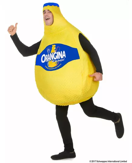 Déguisement Bouteille d'Orangina™ adulte, image 2