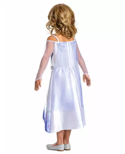 Wit klassiek kostuum Elsa™ de Frozen 2™ voor meisjes, Maat: 7–8 jaar (124–136 cm), image 2