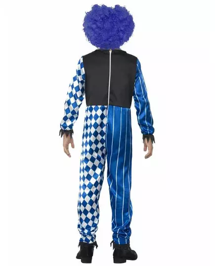 Griezelig Halloween harlekijn clown kostuum voor kinderen, Maat: 7–9 jaar (130/143 cm), image 2