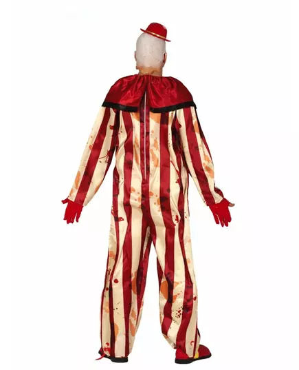 Rood en wit horror clown kostuum voor mannen, Maat: Medium (48–50), image 2